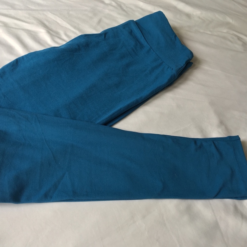 Teal Lularoe solid OS leggings